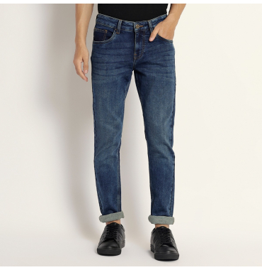 Blue Slim Fit Jeans for Men 