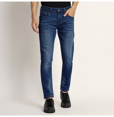 Blue Ankle Fit Jeans