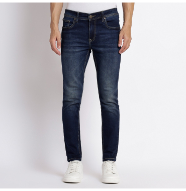 Navy Blue Regular Fit Jeans