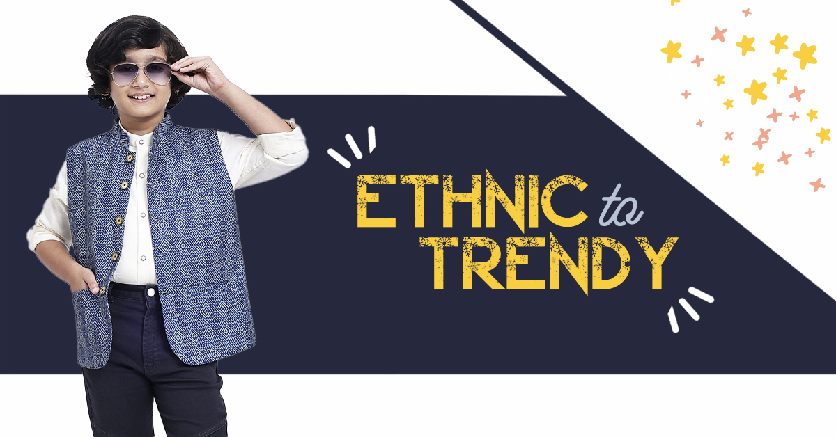 From ethnic to trendy, shop the latest fashion picks for the young ones